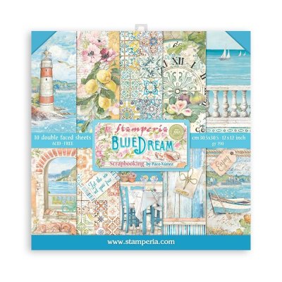 Stamperia Paper pack 12x12 - Blue Dream