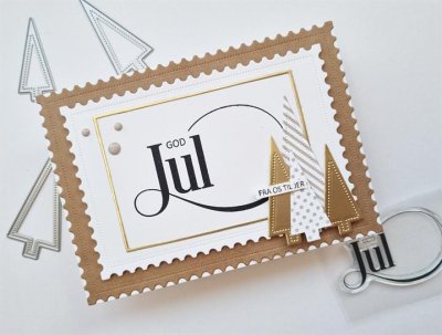 Simple and basic Clearstamp - God Jul