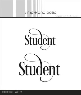 Simple and basic Clearstamp - Text Student