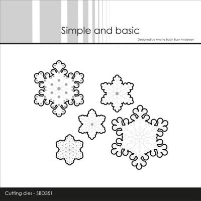 Simple and Basic Dies - Snowflakes Outline for SBC165
