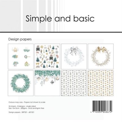 Simple and Basic 6x6 Paper Pack - Elegant Christmas