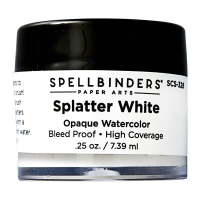 Spellbinders Splatter White Watercolor 