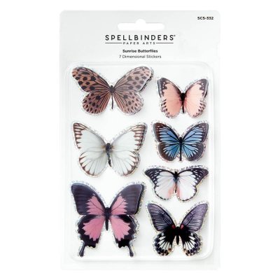Spellbinders Butterflies Stickers - Sunrise
