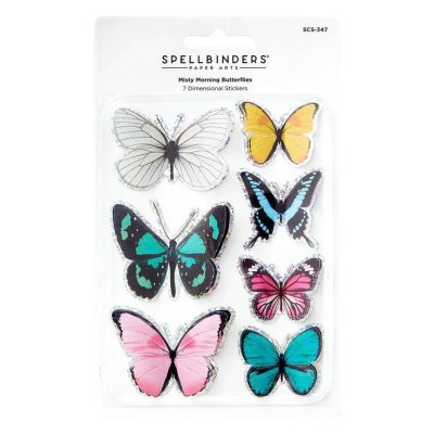Spellbinders Butterflies Stickers - Misty Morning