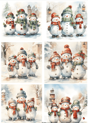 Klippark Snögubbar