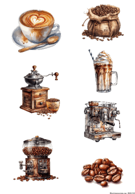 Klippark A4 Kaffe