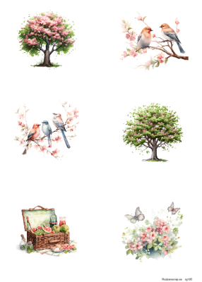 Klippark A4 Välkommen vår