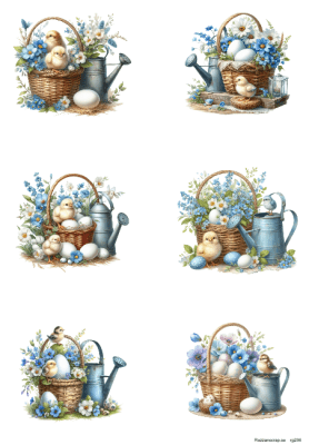 Klippark A4 Påskkorg 