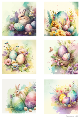 Klippark A4 Glad Påsk 2