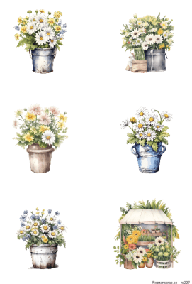Klippark A4 Vårblomster