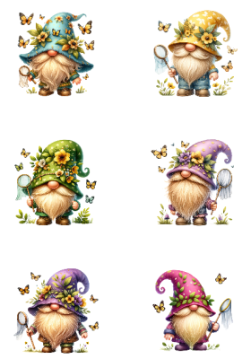 Klippark A4 Fjärils-Gnome