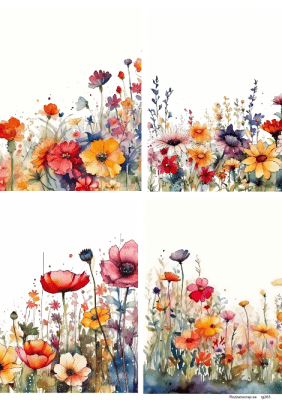 Klippark A4 Blomsteräng