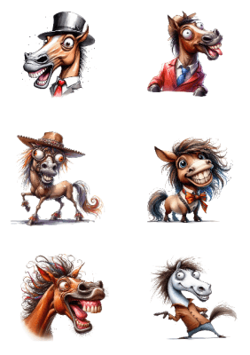 Klippark A4 Roliga Hästar