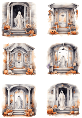 Klippark A4 Halloween-entré