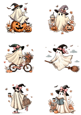 Klippark A4 Retro Halloween