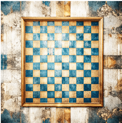 Papper 12x12 inch - Blå Distress 4