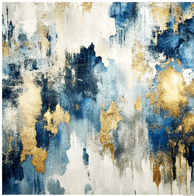 Papper 12x12 inch - Blå Distress 7