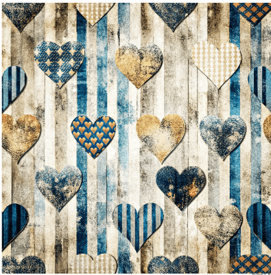 Papper 12x12 inch - Blå Distress 9