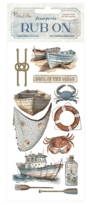 Stamperia Rub On - Silent Sea Boat