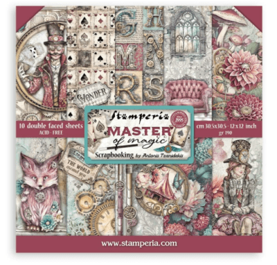 Stamperia 12x12 Inch Paper Pack - Master of Magic 