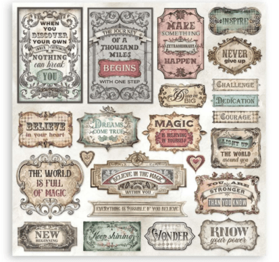 Stamperia 12x12 Inch Paper Pack - Master of Magic 