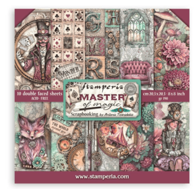 Stamperia 8x8 Paper Pack - Master of Magic