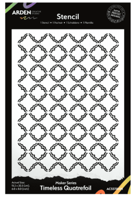 Arden Creative Studio Stencil - Timeless Quatrefoil 