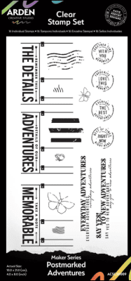 Arden Creative Studio Stamps - Postmarked Adventures Set 