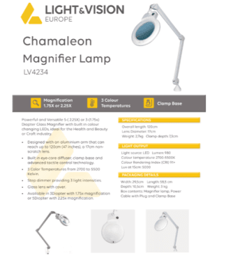 Chameleon Magnifier Lamp 3D