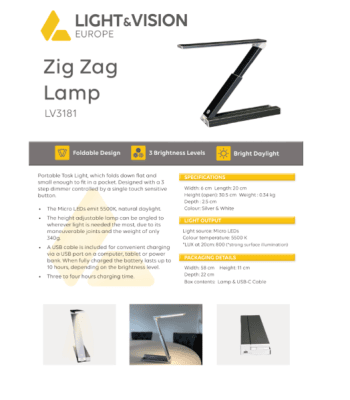 Zig Zag Lamp
