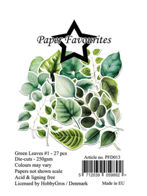 Paper Favourites Die-Cuts - Green Leaves 1