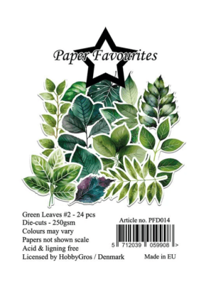 Paper Favourites Die-Cuts - Green Leaves 2