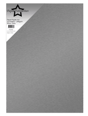 Paper Favourites Pearl paper - Silver Grey 
