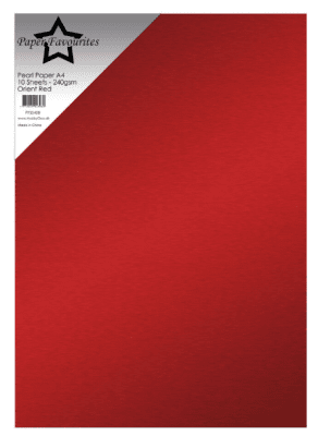 Paper Favourites Pearl paper - Orient Red 