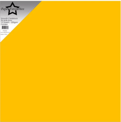 Paper Favourites Smooth Cardstock - Golden