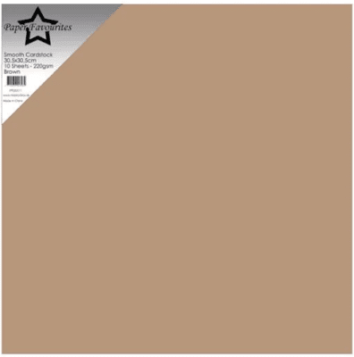 Paper Favourites Smooth Cardstock - Brown
