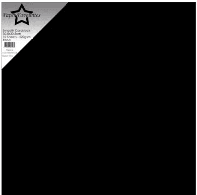 Paper Favourites Smooth Cardstock - Black