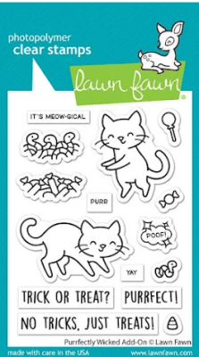 Lawn Fawn stamps - Purrfectly wicked add-on