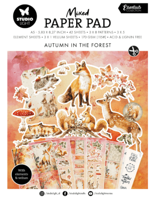 Studio Light Essentials Mixed Paper Pad - Autumn In The Forest