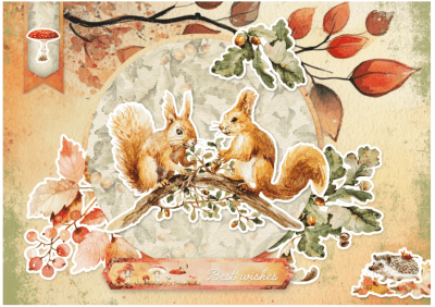 Studio Light Essentials Mixed Paper Pad - Autumn In The Forest