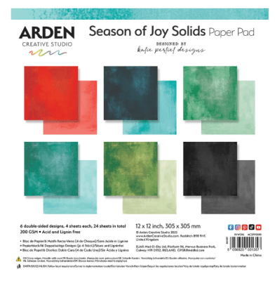 Arden Creative Studio 12x12 Paper Pad - Solids Season of Joy 