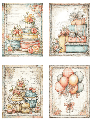 Klippark A4 - Fira Födelsedag