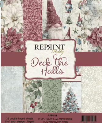 Reprint 6x6 Paper Pack Collection - Deck The Halls