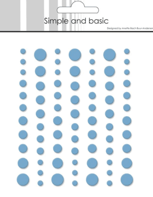 Simple and Basic Matte Enamel Dots - Light Blue