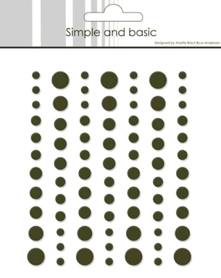 Simple and Basic Matte Enamel Dots - Forest Green 