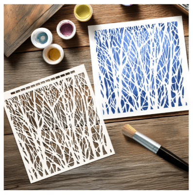 Andy Skinner Mixed Media Stencil - Woodland 