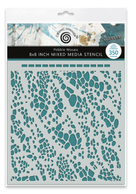 Andy Skinner Mixed Media Stencil - Pebble Mosaic