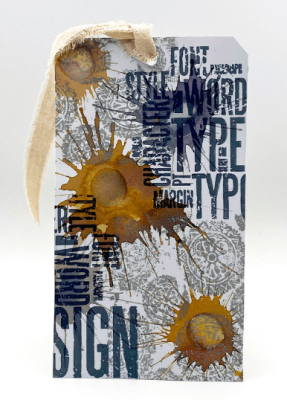 Andy Skinner Rubber Stamp - Distressed Mandala 