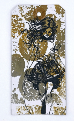 Andy Skinner Rubber Stamp - Distressed Mandala 