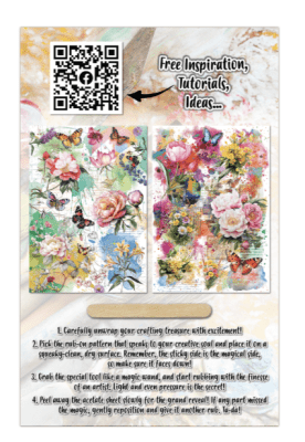 Aall and Create Rub On - Radiant Florals Bloomscape 
